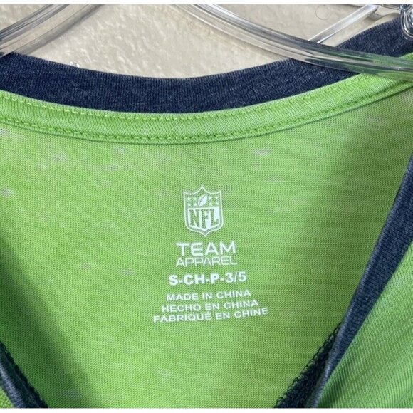 NWT Seattle Seahawks Licensed NFL Girl's Small 3/5 Henley Top Shirt Football - Picture 3 of 10